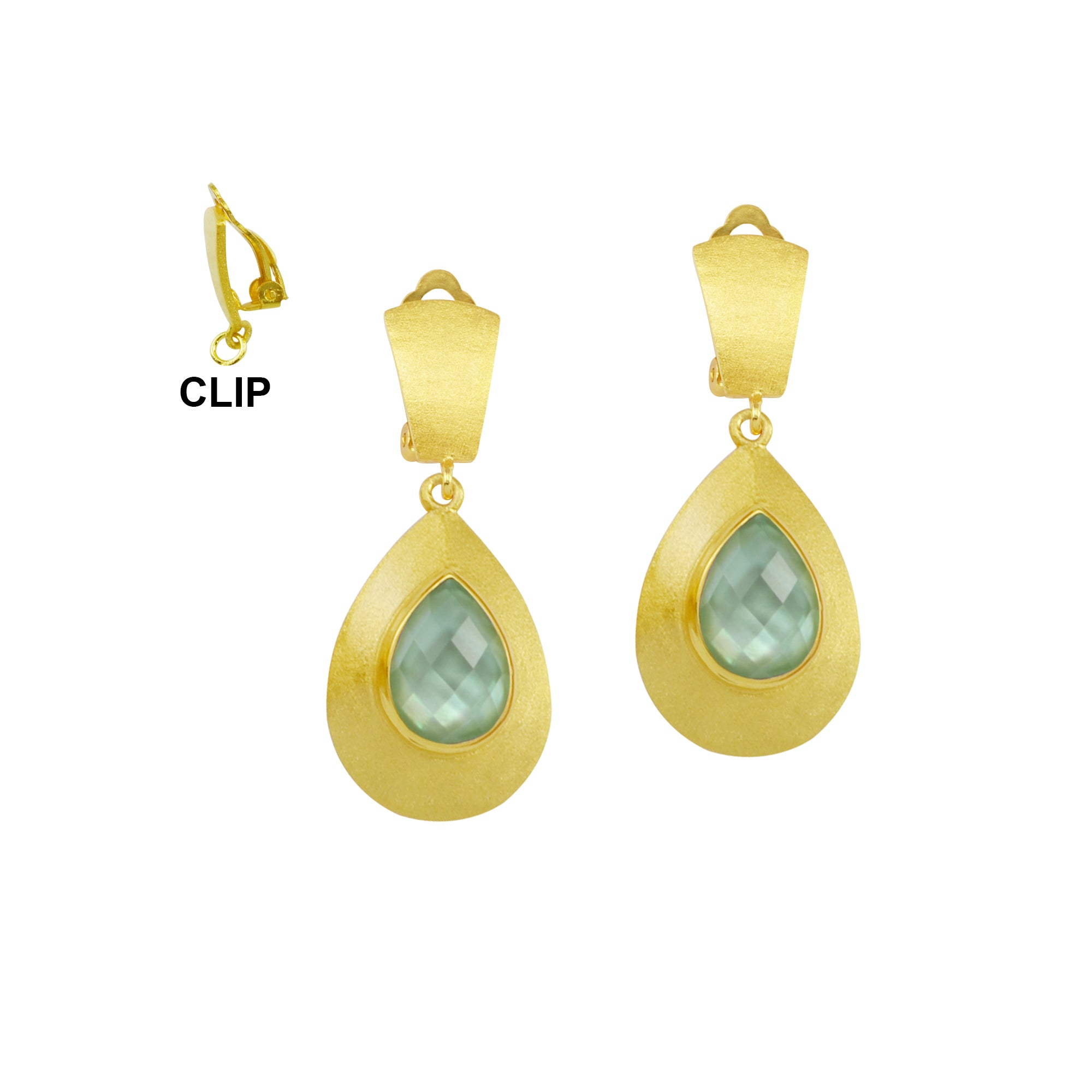 Lydian Clip Earrings