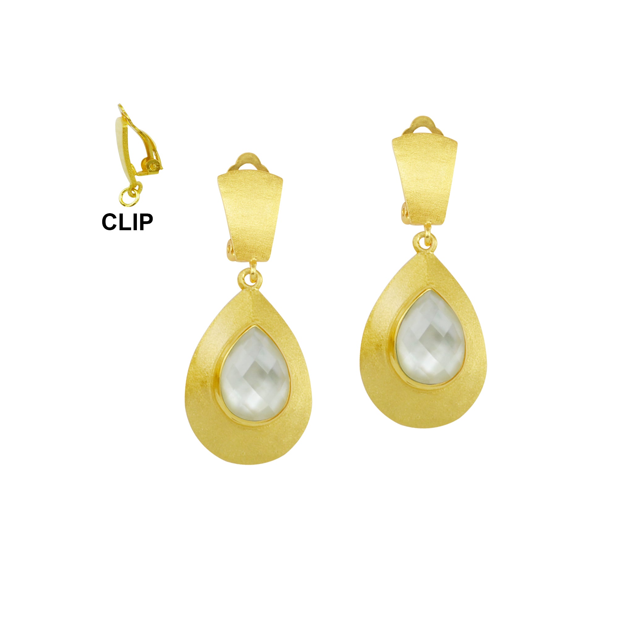 Lydian Clip Earrings