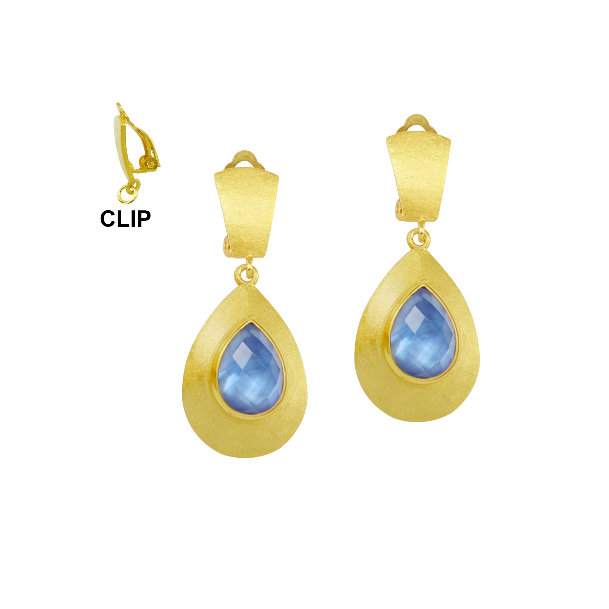 Lydian Clip Earrings