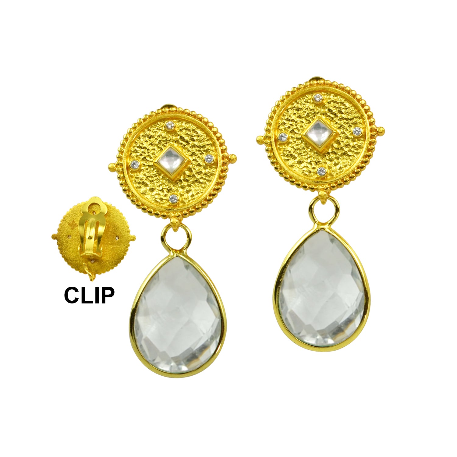 Charleston Clip Earrings