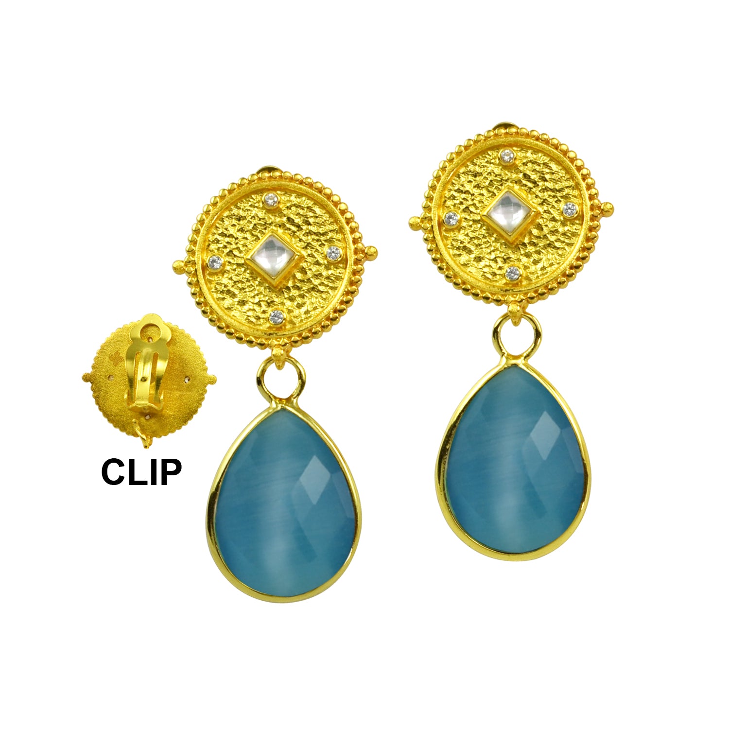 Charleston Clip Earrings