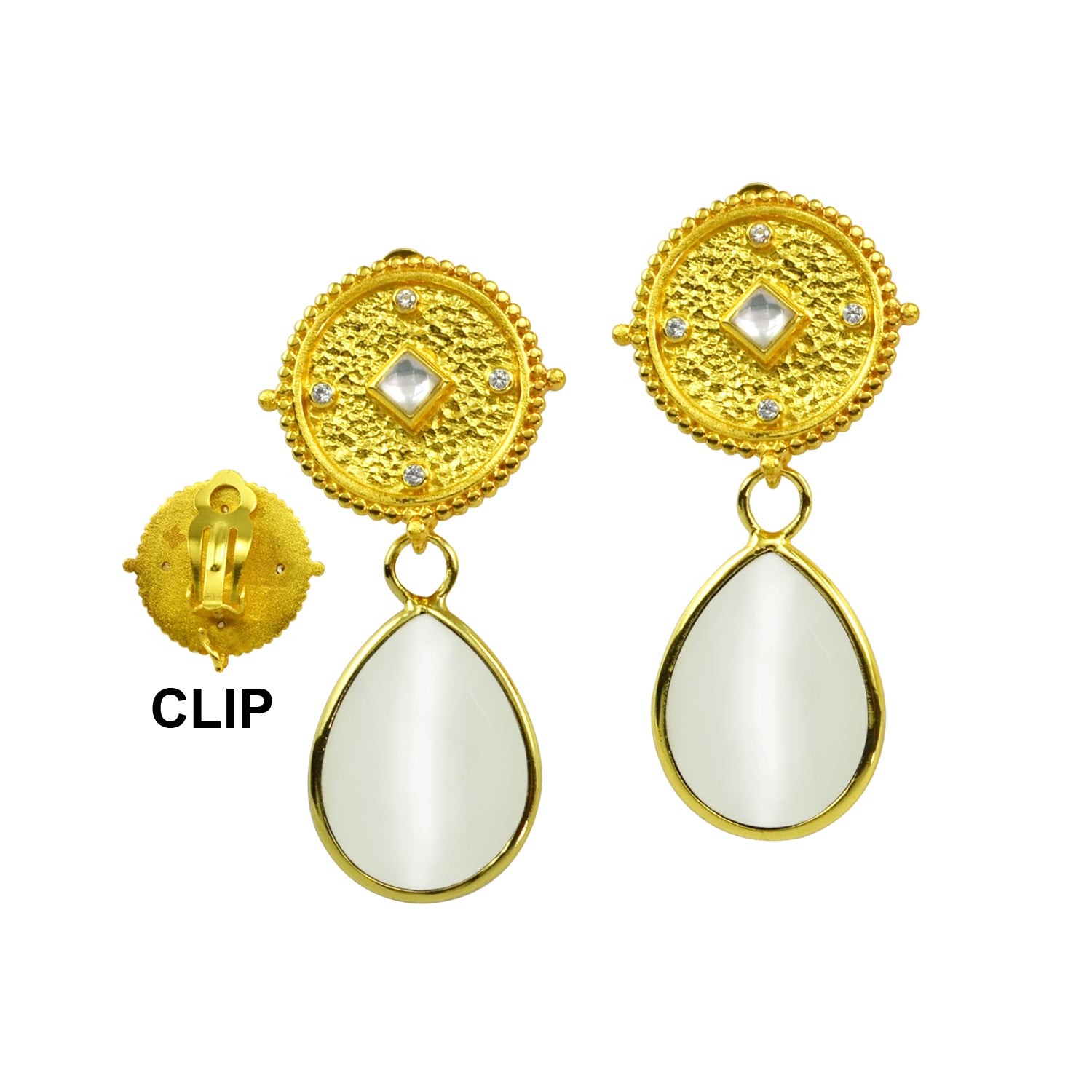 Charleston Clip Earrings