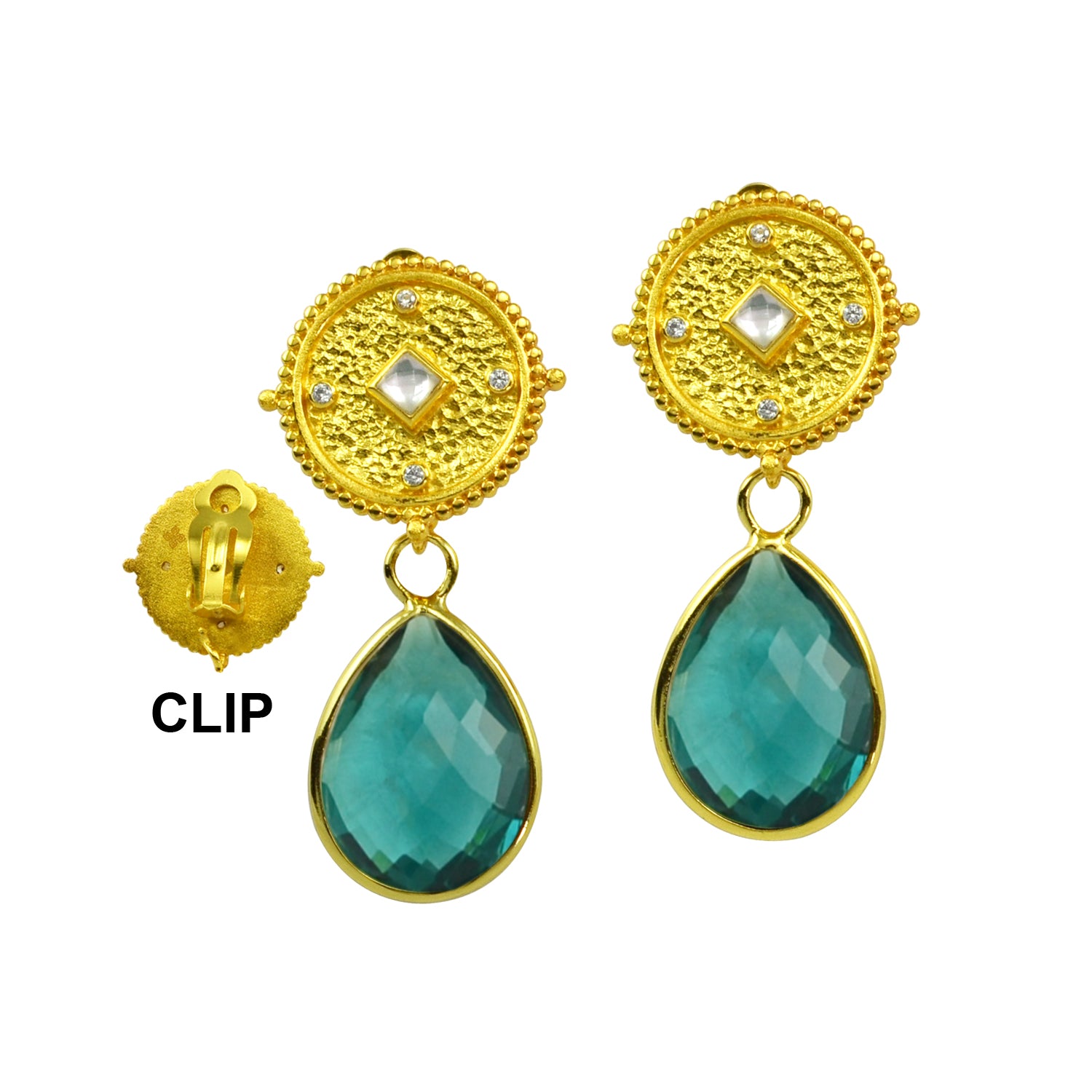 Charleston Clip Earrings
